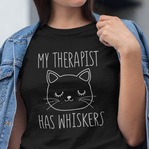 T-shirt Mon Thérapiste A Des Whiskers