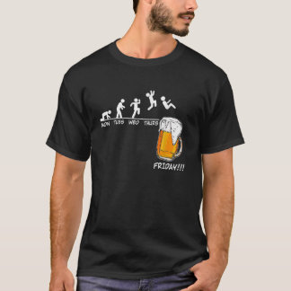 T-shirt Mon Tues Mer Thurs Vendredi Bière Boire