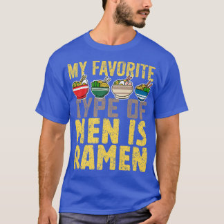 T-shirt Mon Type Favori D'Hommes Est Ramen, Mignonne Japon