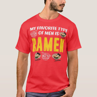 T-shirt Mon Type Favori D'Hommes Est Ramen, Mignonne Japon
