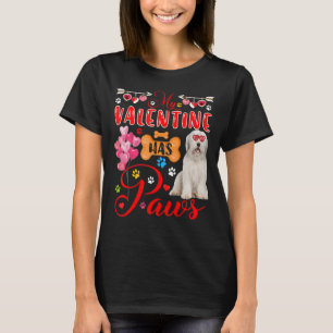 T-shirt Mon Valentin A Des Pagodes Belle Collie Tourné
