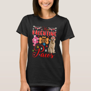 T-shirt Mon Valentine a des lunettes de soleil Golden Retr