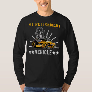 T-shirt Mon véhicule de retraite coupe machine à culot