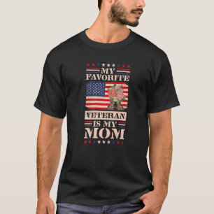 T-shirt Mon vétéran favori est ma maman, la fête des vétér