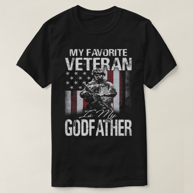 T-shirt Mon Vétérinaire Préféré Est Mon Parrain États-Unis (Design devant)