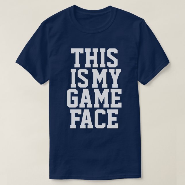 T-shirt Mon visage de jeu (Design devant)