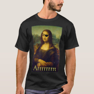 T-shirt Mona Lisa Art Pirate