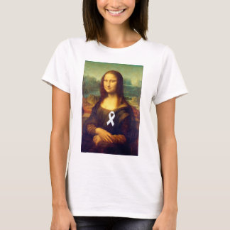 T-shirt Mona Lisa Au Ruban Blanc