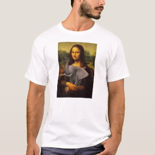 T-shirt Mona Lisa avec éléphant