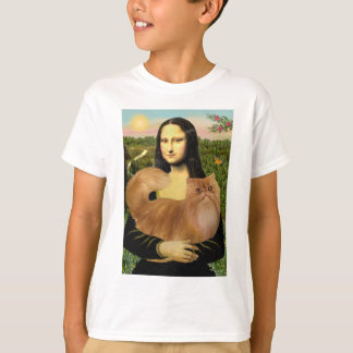 T-shirt Mona Lisa - Chat Persan rouge