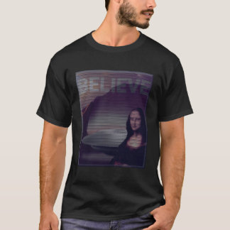 T-shirt Mona Lisa devant UFO