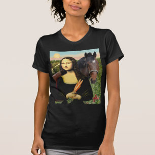 T-shirt Mona Lisa et son Quarter Horse