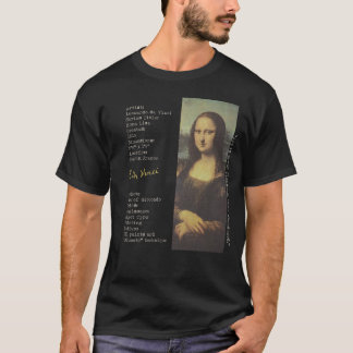 T-shirt Mona Lisa Leonardo Da Vinci