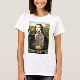 T-shirt Mona Lisa - Norwegian Forest Cat