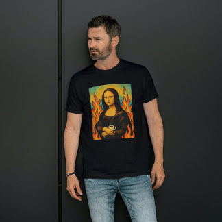 T-shirt Mona Lisa Rencontre Ceci Est Un Style Art Mème Fin