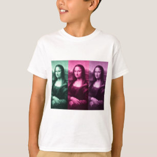 T-shirt Mona Lisa Rose vert violet