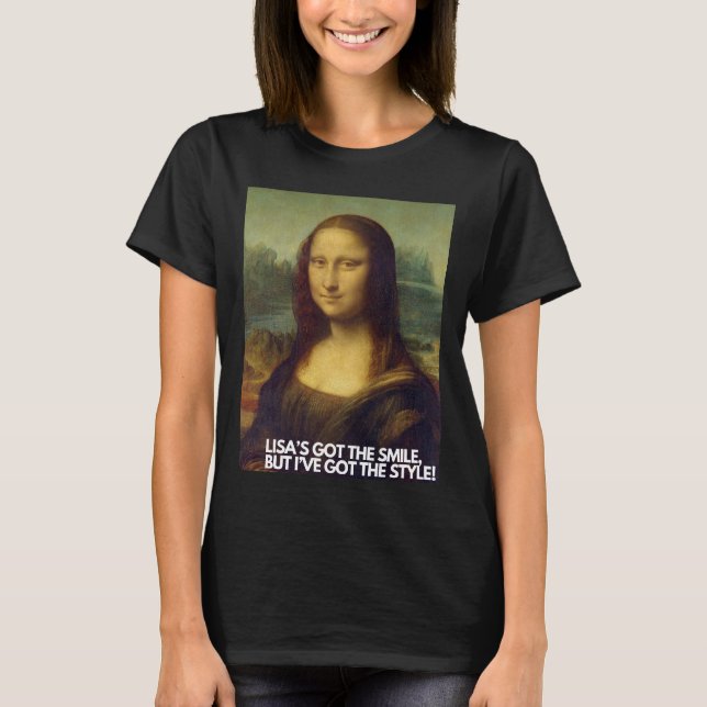 T-shirt Mona Lisa Style Tee - Design unique (Devant)