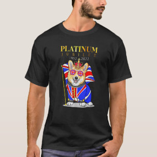 T-shirt Monarchie de la Reine britannique Jubilé de platin
