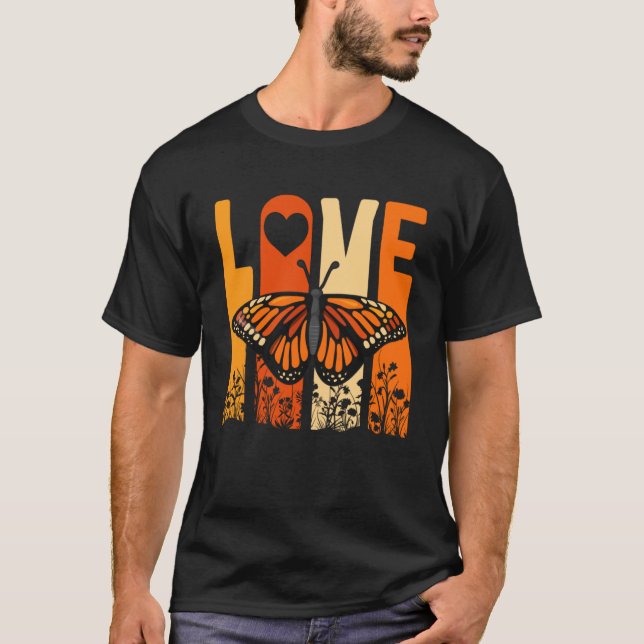 T-shirt Monarque Papillon amour Insect Collector Entomolog (Devant)