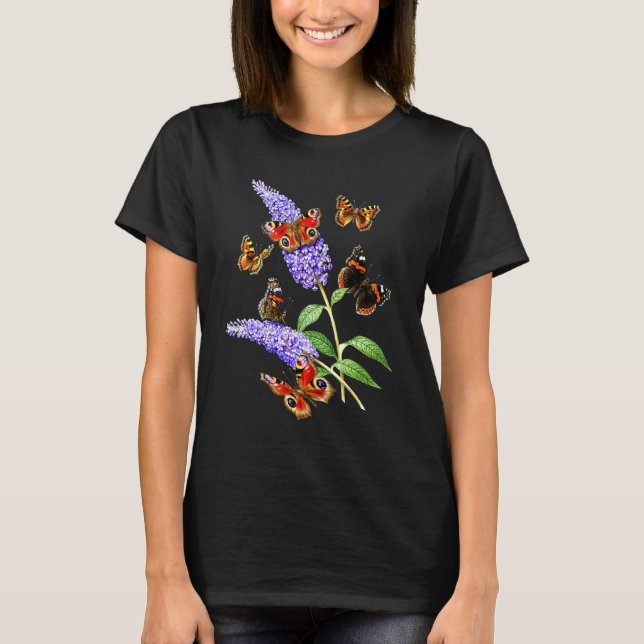 T-shirt Monarque Papillon mou Entomologie Botanique Wildfl (Devant)
