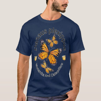 T-shirt Monarques papillons et chenilles et milkweh f