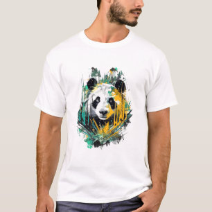 T-shirt Monde animal géant Panda découverte de beauté de l