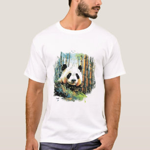T-shirt Monde animal géant Panda découverte de beauté de l