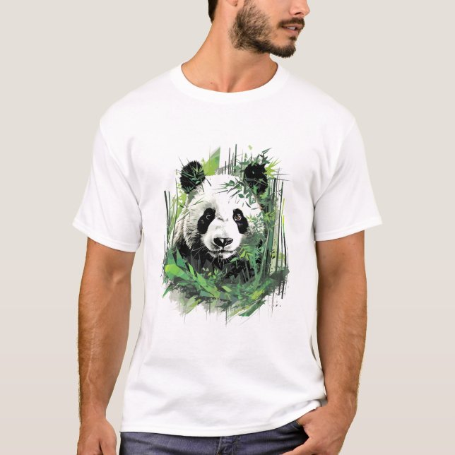 T-shirt Monde animal géant Panda découverte de beauté de l (Devant)