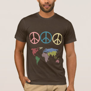 T-shirt monde de symbole de paix