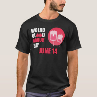 T-shirt Monde donneur de sang jour 14 juin