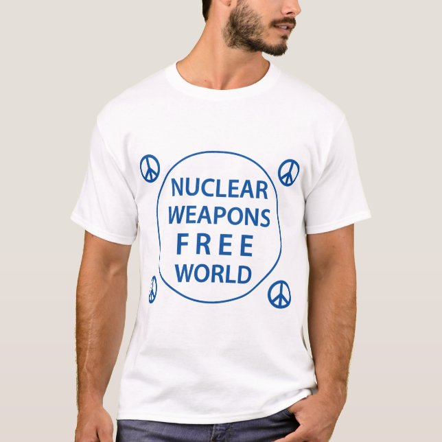 T-shirt monde exempt d'armes nucléaires (Devant)