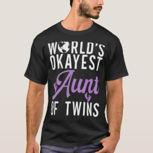 T-shirt Monde la plus belle tante de Twins Twin Tante