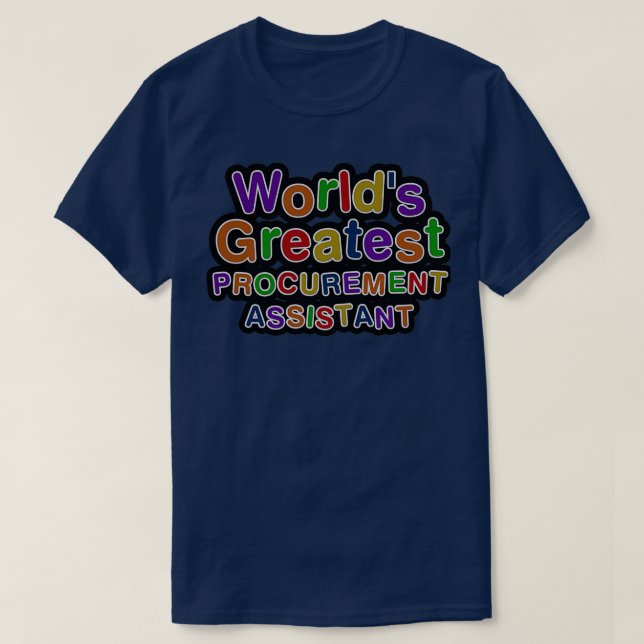 T-SHIRT MONDE LA PLUS GRANDE ASSISTANTE À L'ACHAT (Design devant)
