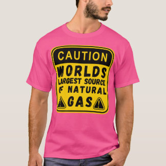 T-shirt Monde La Plus Grande Source De Gaz Naturel Drôle D