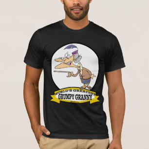 T-SHIRT MONDE LE PLUS GRAND GRUMPY GRANNY CARTOON