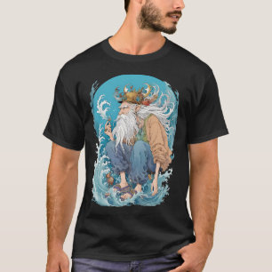 T-shirt monde marin antique