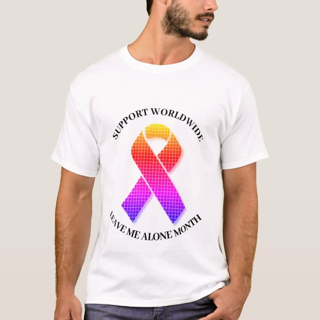 T-shirt Monde me laisser seul mois (Devant)