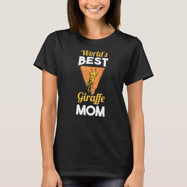 T-shirt Monde Meilleure Giraffe Maman (Devant)