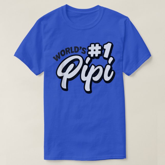 T-shirt Monde no 1 Pipi Fête des pères rétro meilleure Pip (Design devant)
