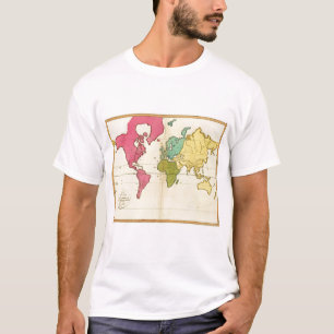 T-shirt Monde simple de carte