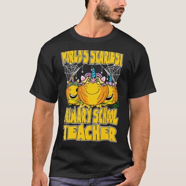 T-shirt Mondes les plus effrayants Enseignant de l'école p (Devant)