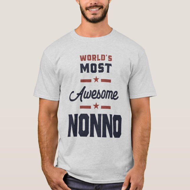 T-shirt Mondes les plus merveilleux Nonno Amusant Grand-pè (Devant)