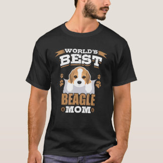 T-shirt Mondes meilleur Beagle maman propriétaire chien