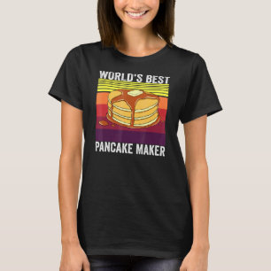 T-shirt Mondes meilleur créateur de crêpes Retro Vintage P