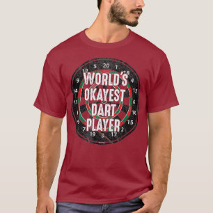 T-shirt Mondes Okeyest Dart Lecteur fléchettes Dartboard F