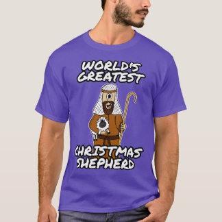 T-shirt Mondes plus grande église berger de Noël Nativité