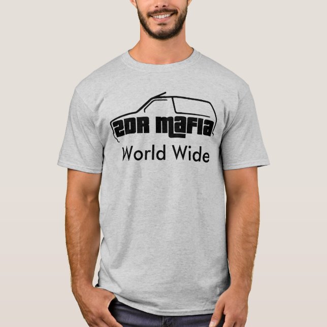 T-shirt mondial de la Mafia 2DR (Devant)