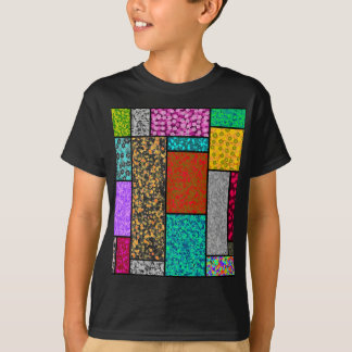T-shirt Mondrian Floral Graphic Design Abstraction