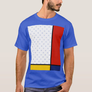 T-shirt Mondrian Style Abstract Art funny