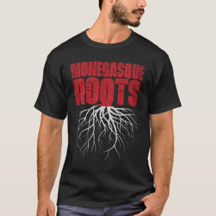 T-shirt Monegasque Roots Monaco Heritage Flag.